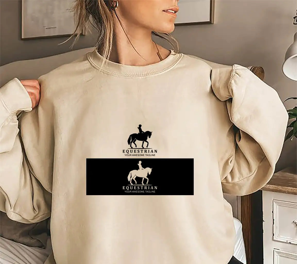 Creative Equestrian Silhouette Logo Template