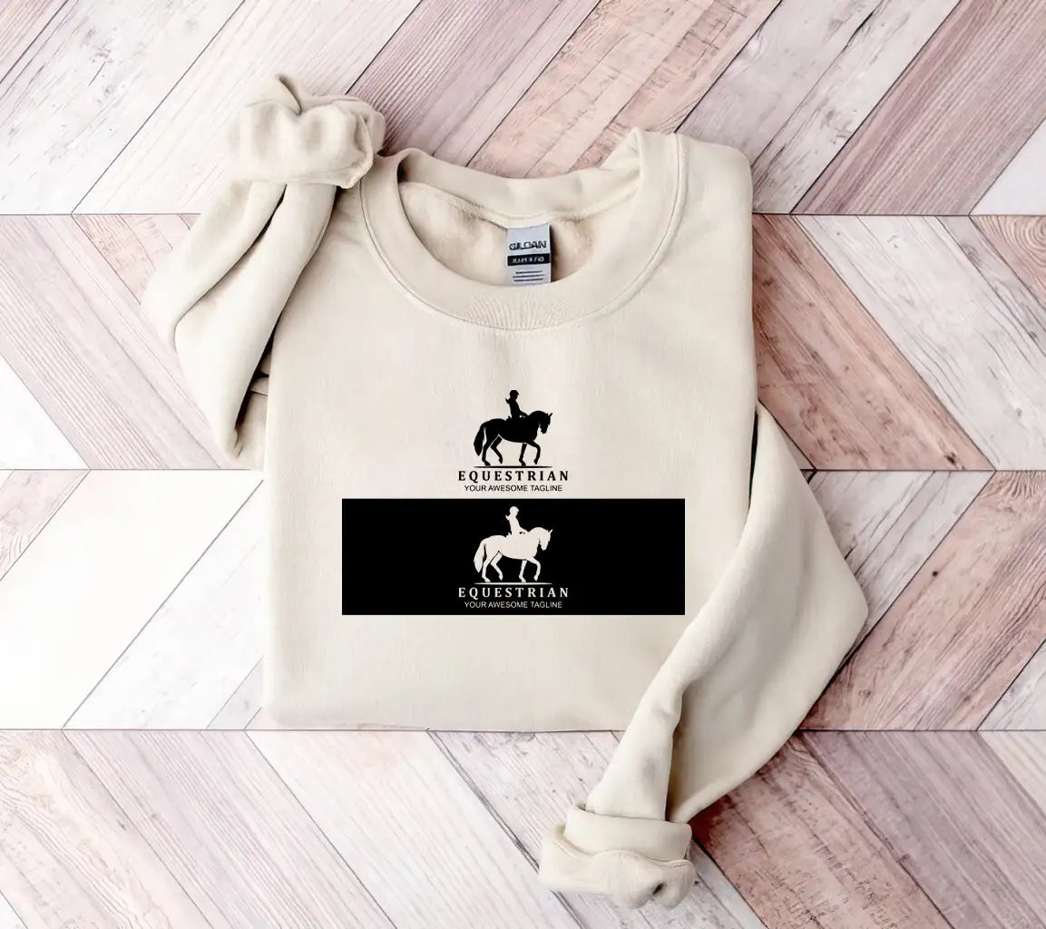 Creative Equestrian Silhouette Logo Template