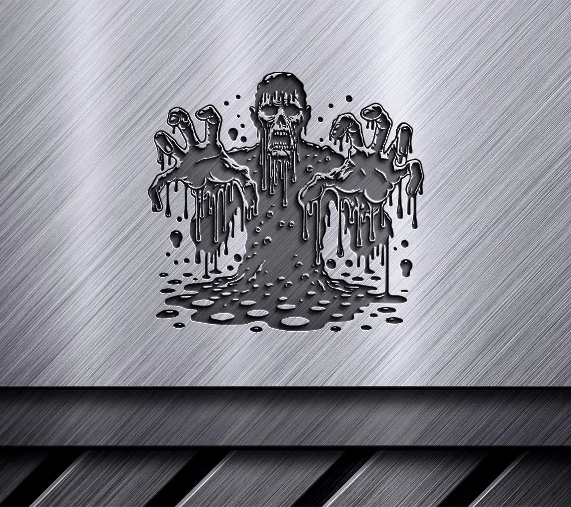 Melting Hands Zombie SVG -  Creepy Illustration SVG