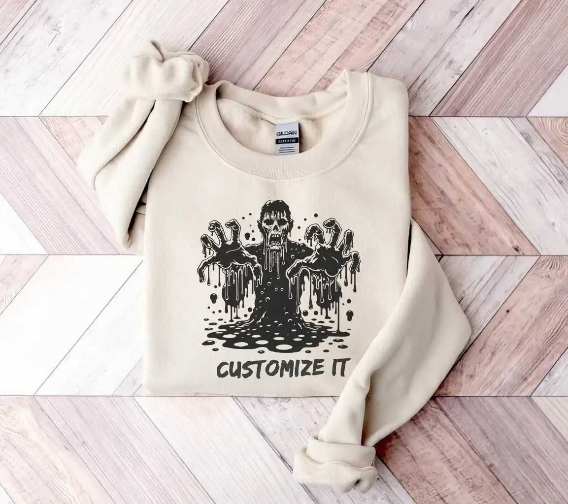 Melting Hands Zombie SVG -  Creepy Illustration SVG