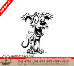 Creepy Mutant Hound SVG  Dog Design Design SVG