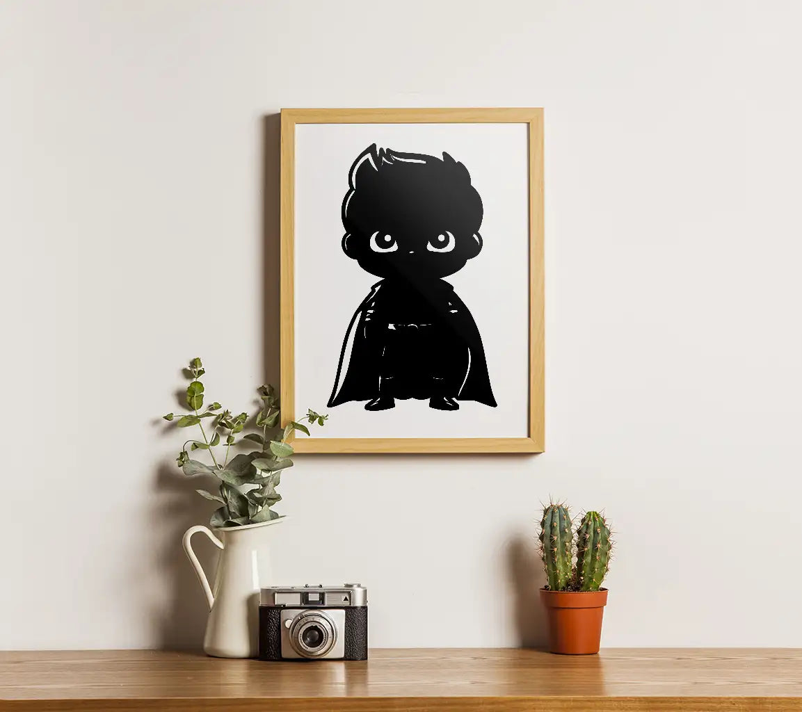  Boy Superhero Cape Silhouette SVG - Cuddle Cove SVG