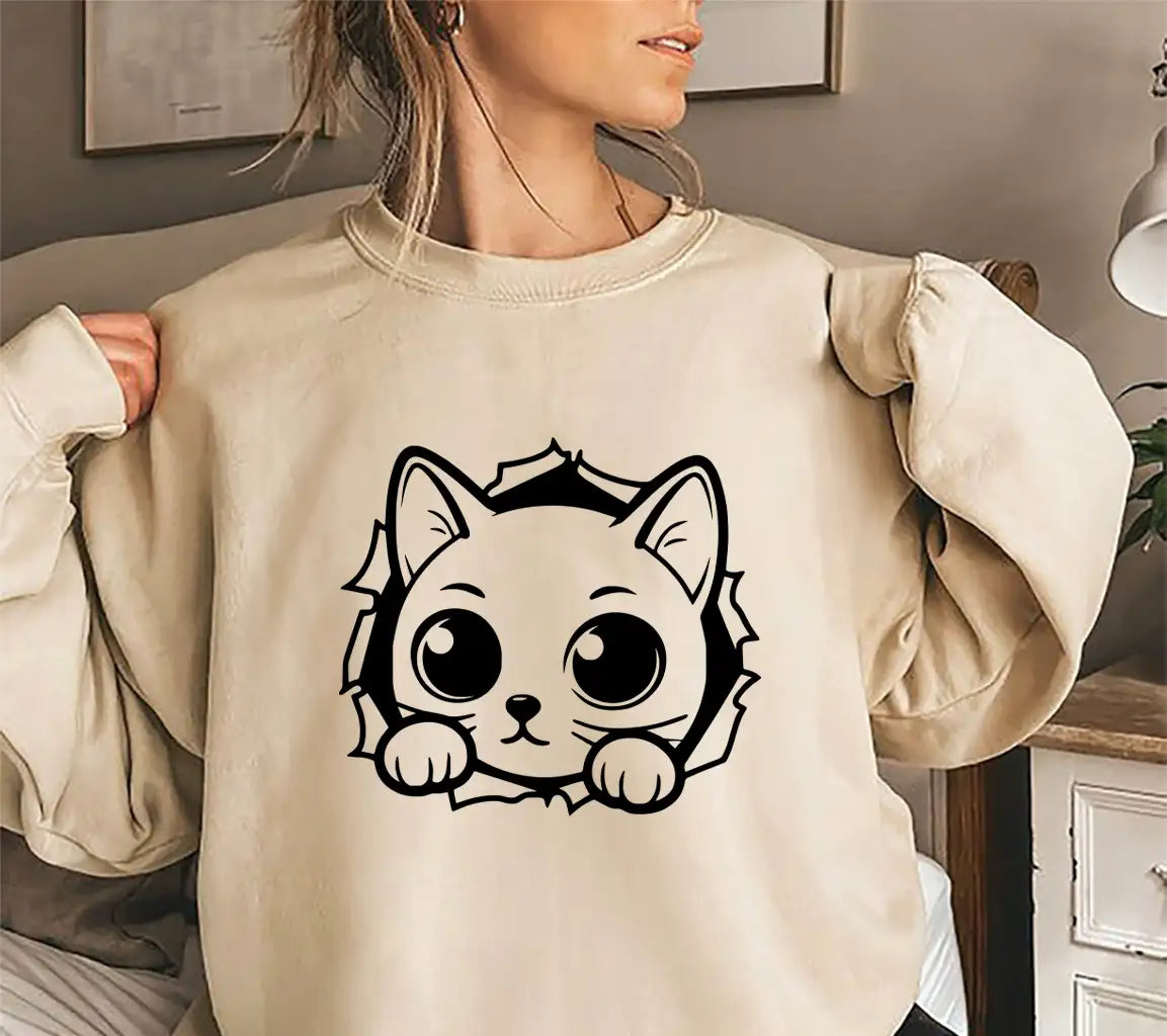 Curious Breakout Cat