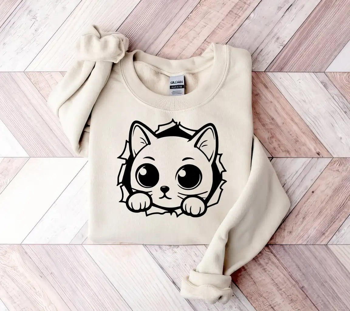 Curious Breakout Cat
