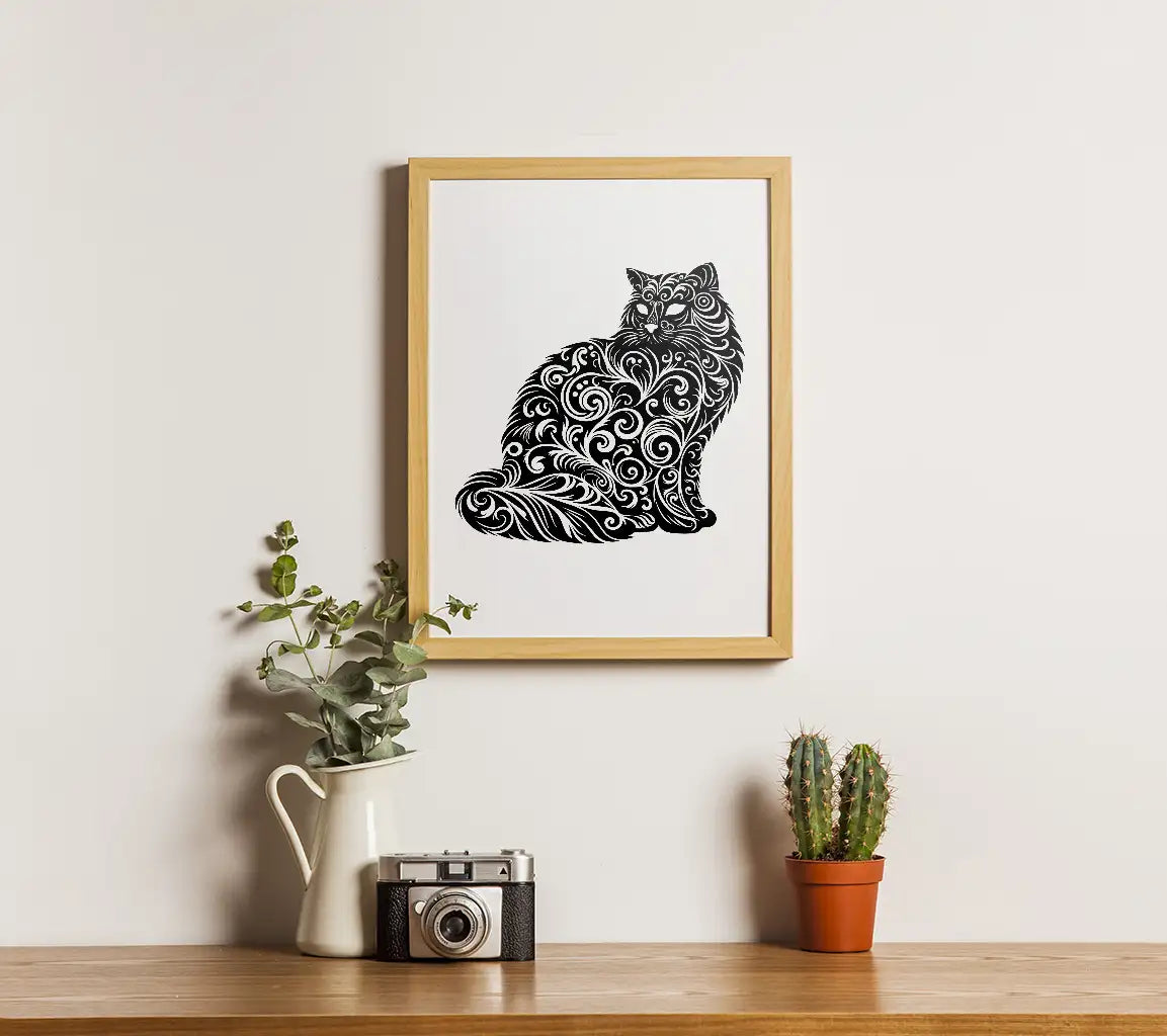 Curled Cat Charms