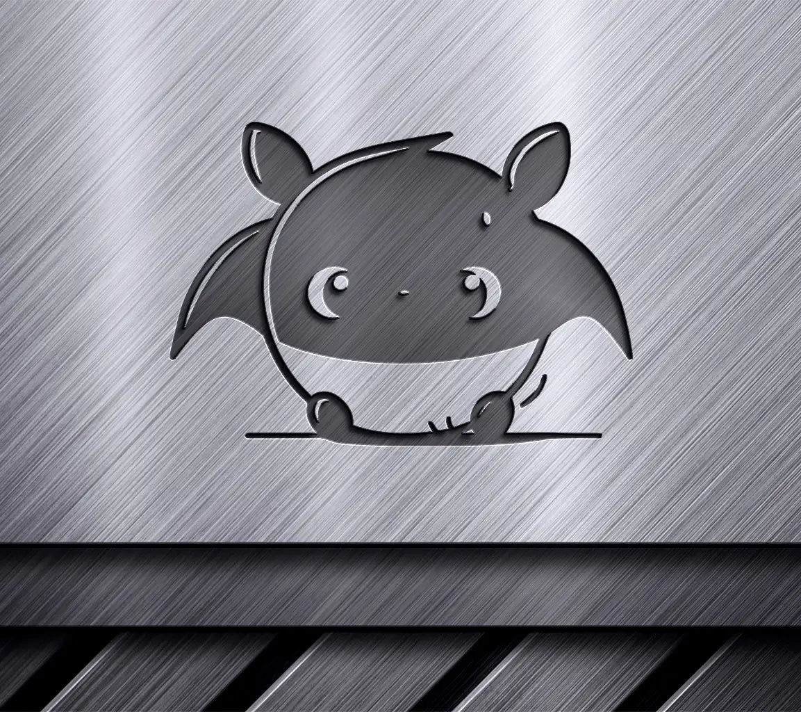 Cute  Bat Cartoon Mascot SVG - Vector Illustration SVG