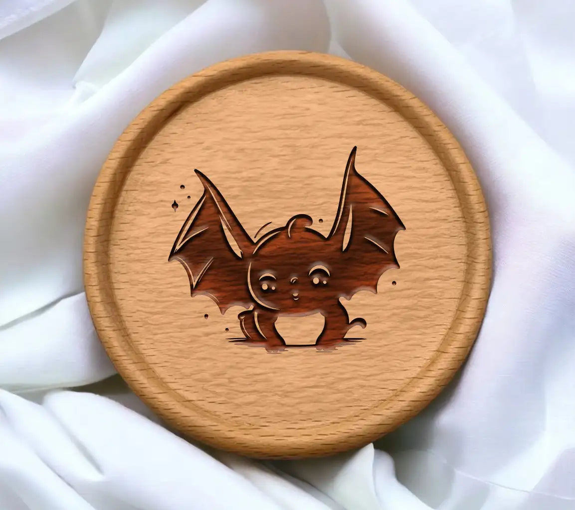 Cute  Bat Cartoon Mascot SVG - Vector Illustration SVG