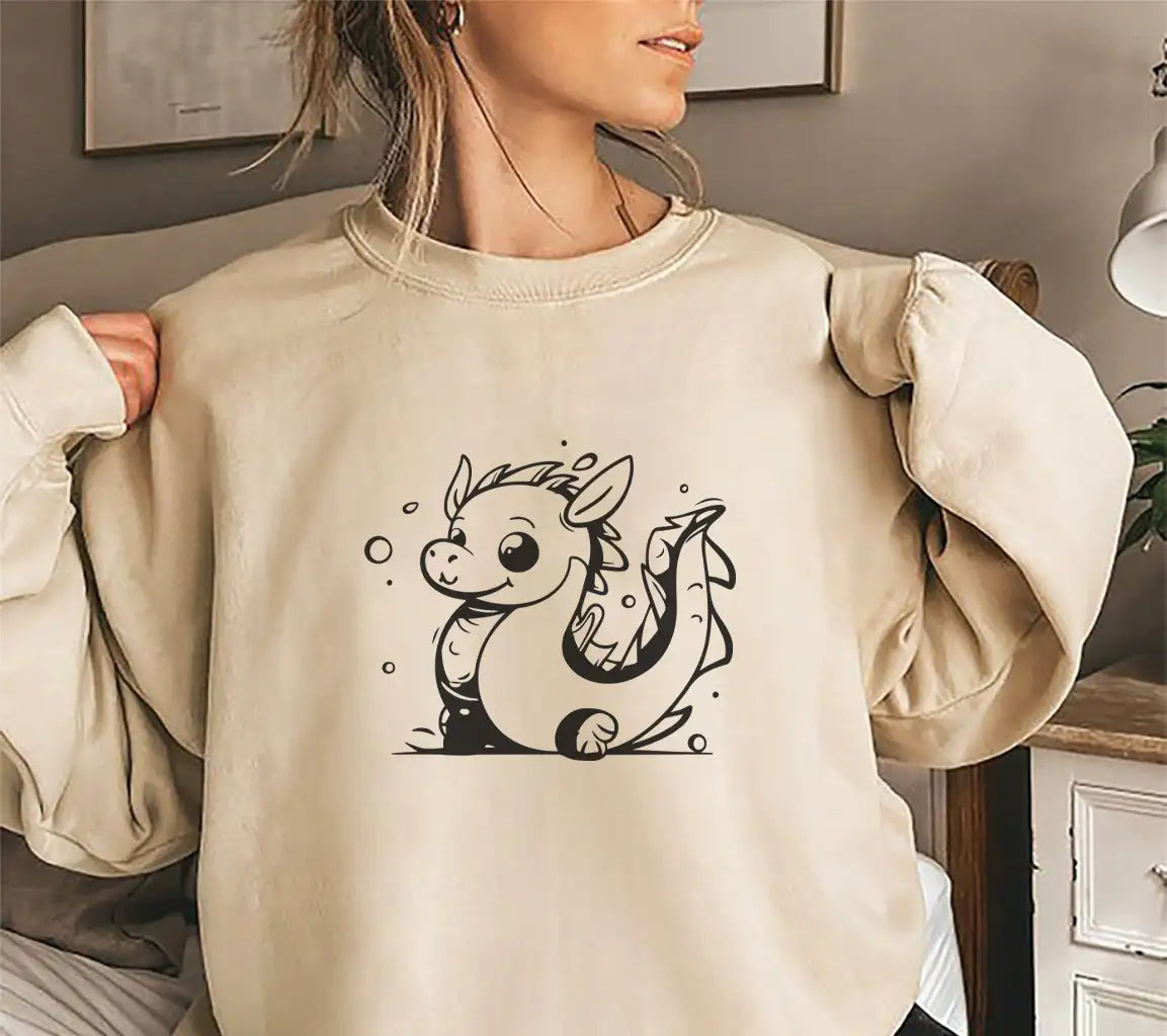 Cute  Dragon with Bubbles SVG Clipart SVG