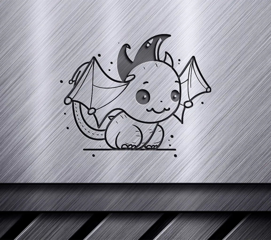 Cute Halloween Dragon SVG -  Cartoon Illustration SVG