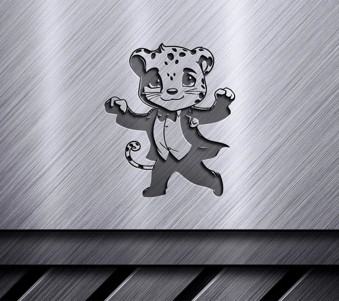 Dalmatian in Tuxedo SVG - Cute Cartoon Dog Vector Illustration SVG