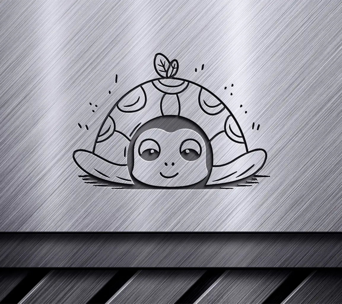 Cute  Turtle with Bee SVG Illustration SVG