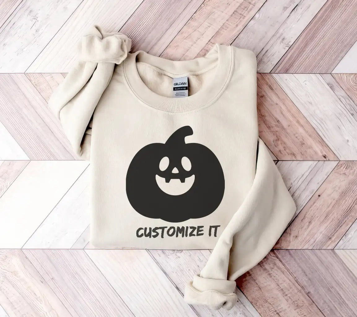 Smiling Pumpkin Silhouette SVG - Cute Halloween Jack-o-Lantern SVG