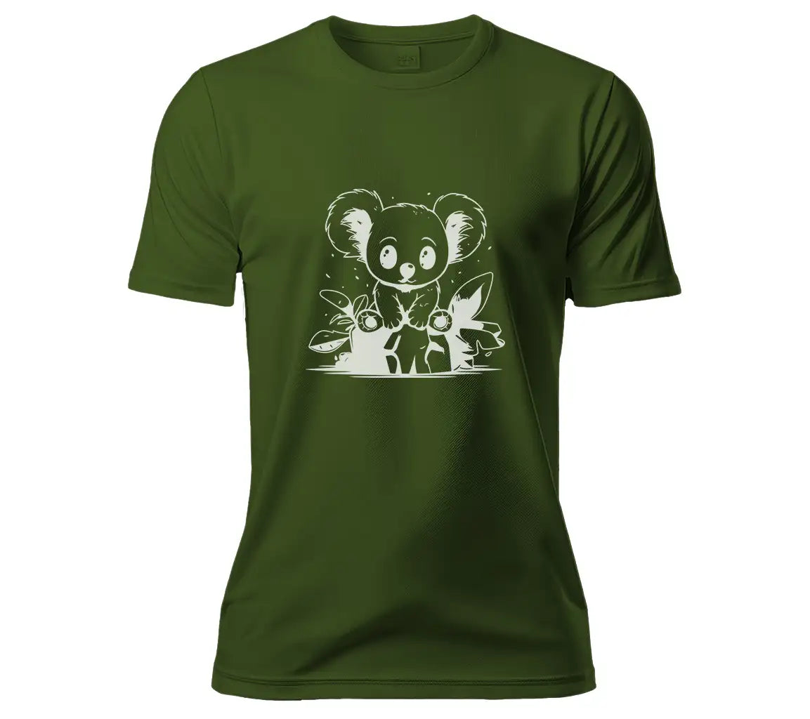 Cute Cartoon Koala Bear SVG -  Rock Sitting Illustration SVG
