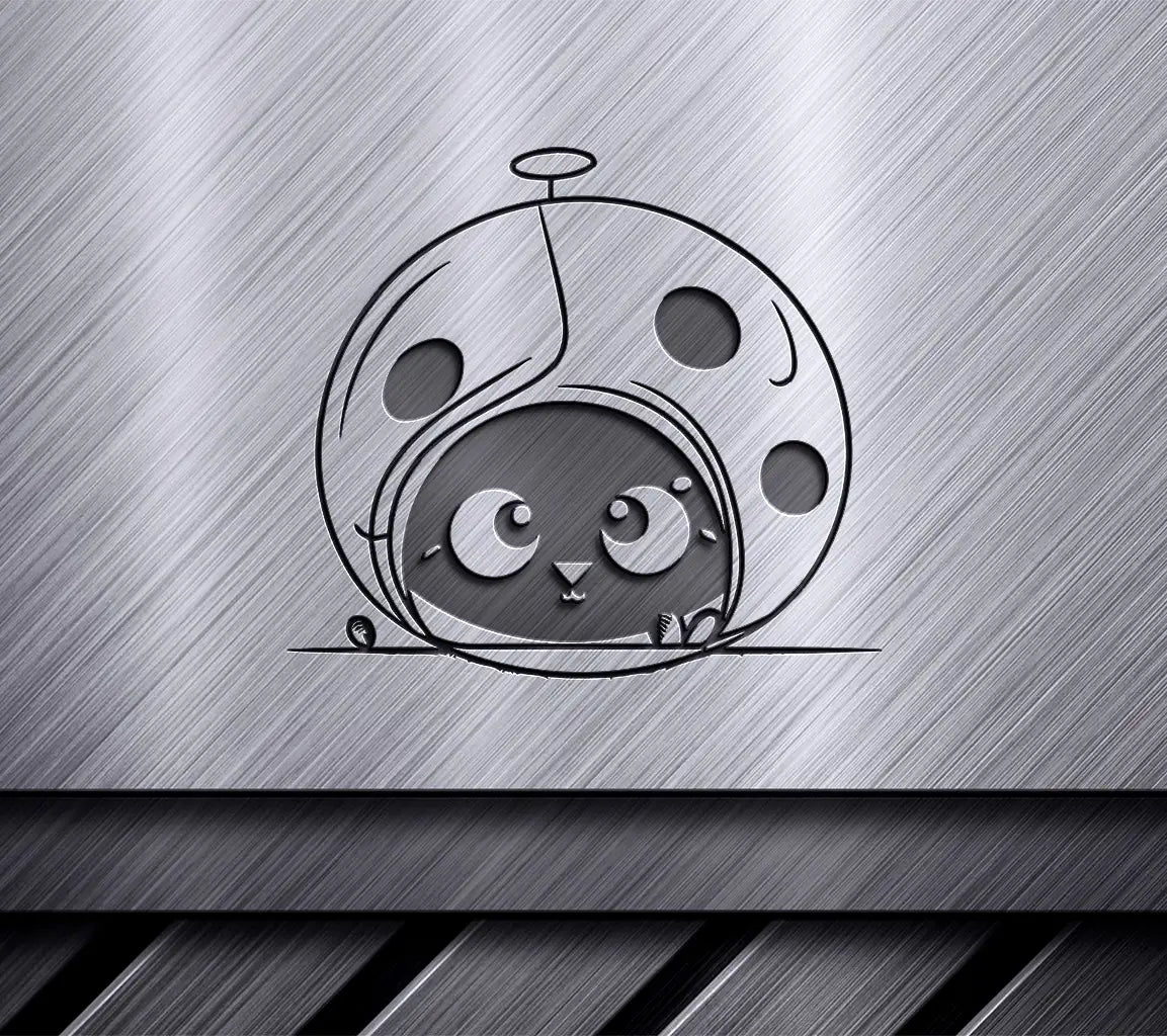 Cute  Ladybug SVG - Big Eyes Cartoon Vector Illustration SVG