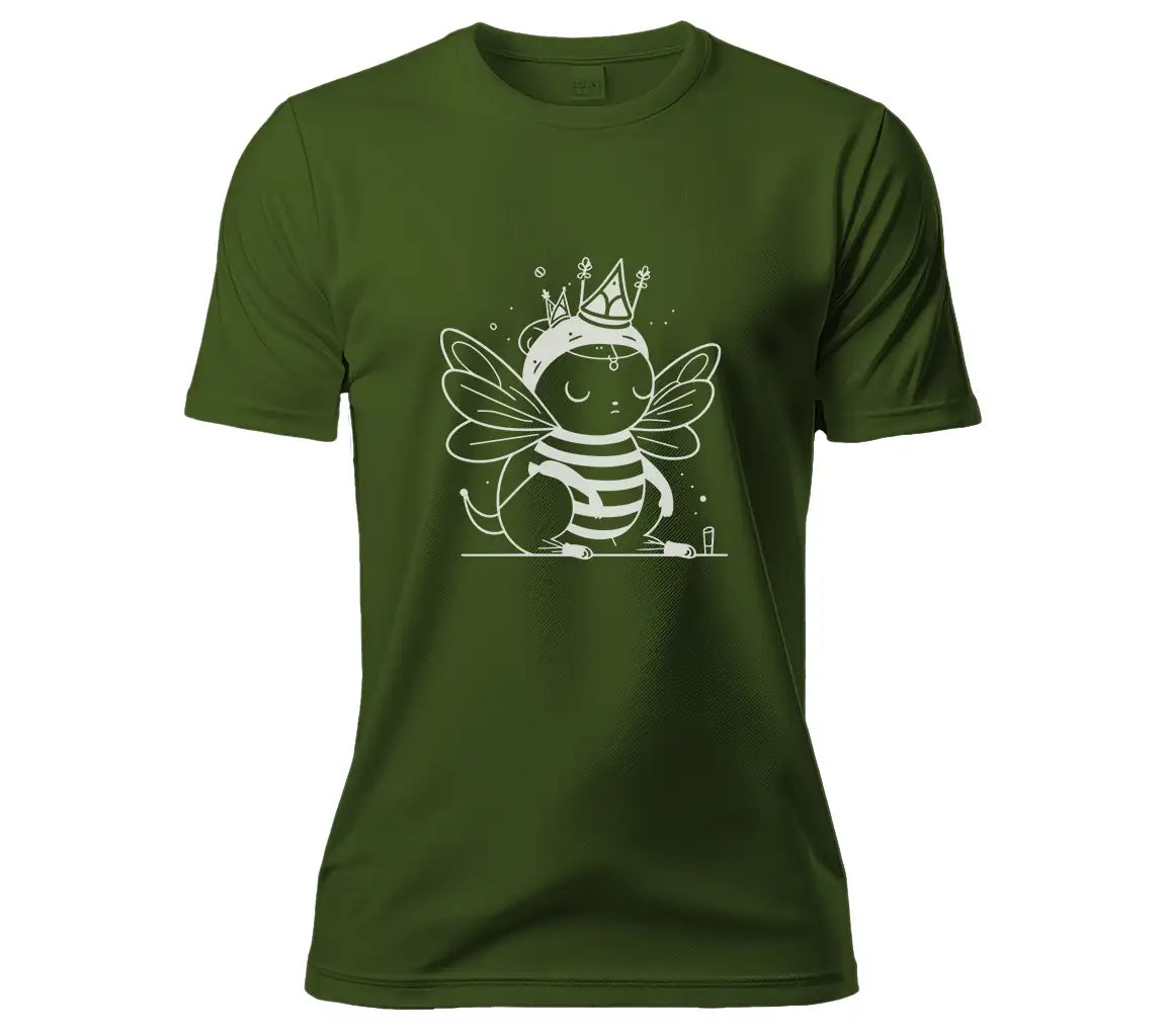 Cute Crowned Bee SVG -  Vector Illustration SVG