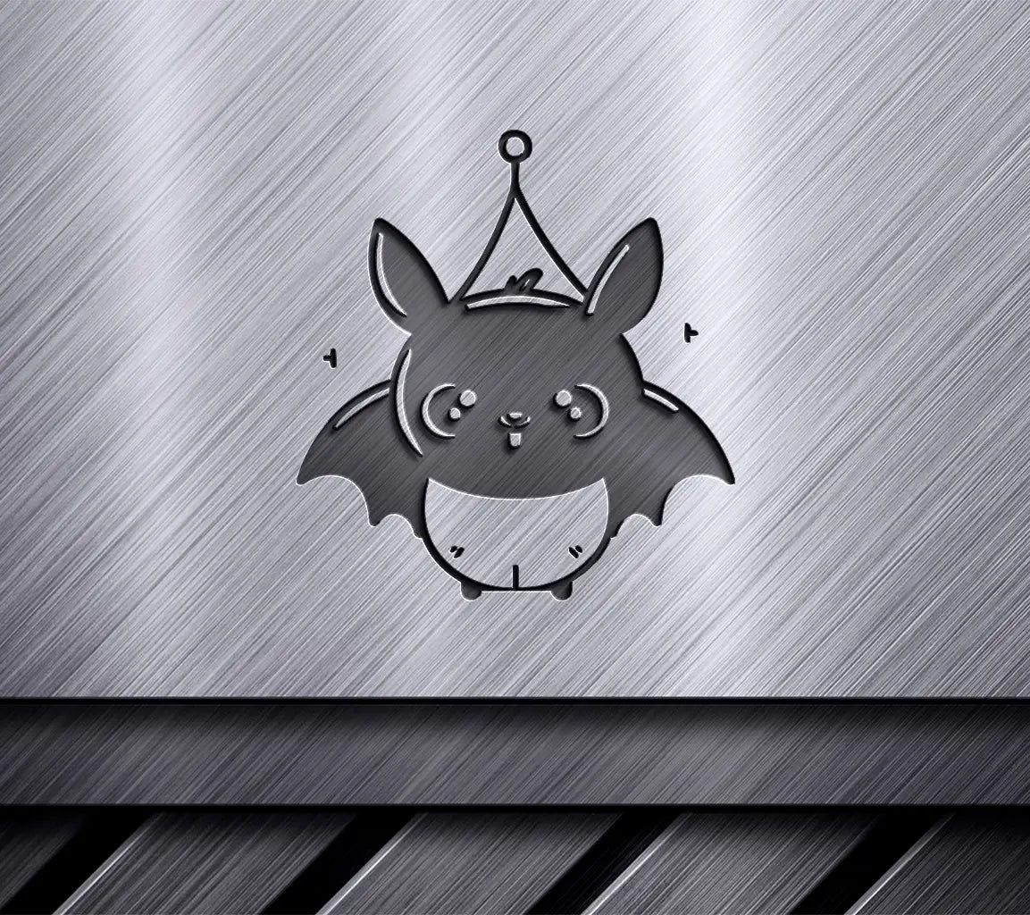 Cute Crowned Bat SVG -  Vector Illustration SVG