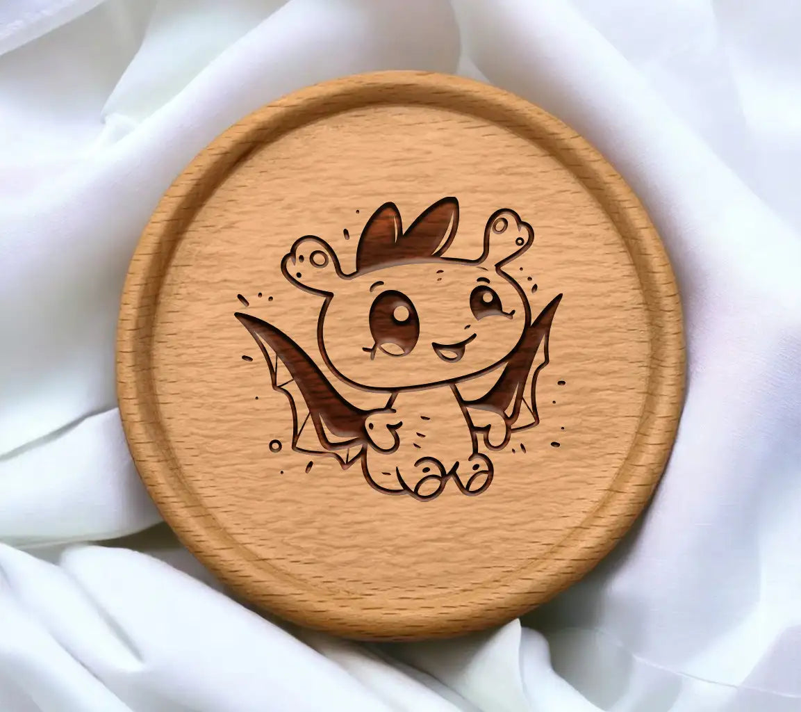 Cute  Dragon with Wings SVG - Cartoon Vector Illustration SVG