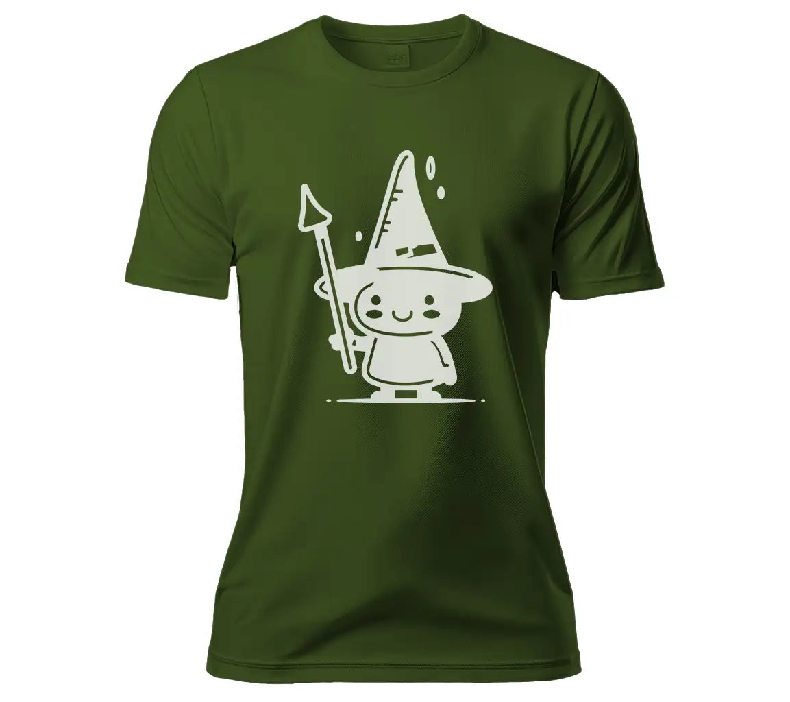 Cute  Witch with Wand SVG - Cartoon Style Vector Illustration SVG