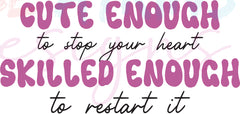 Funny Nurse Quotes SVG Bundle | 24 Designs of Funny Nurse Sayings SVG | Cute Enough to Stop Your Heart, Skilled Enough To Restart It