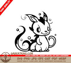 Cute  Squirrel with Long Tail SVG Clipart SVG