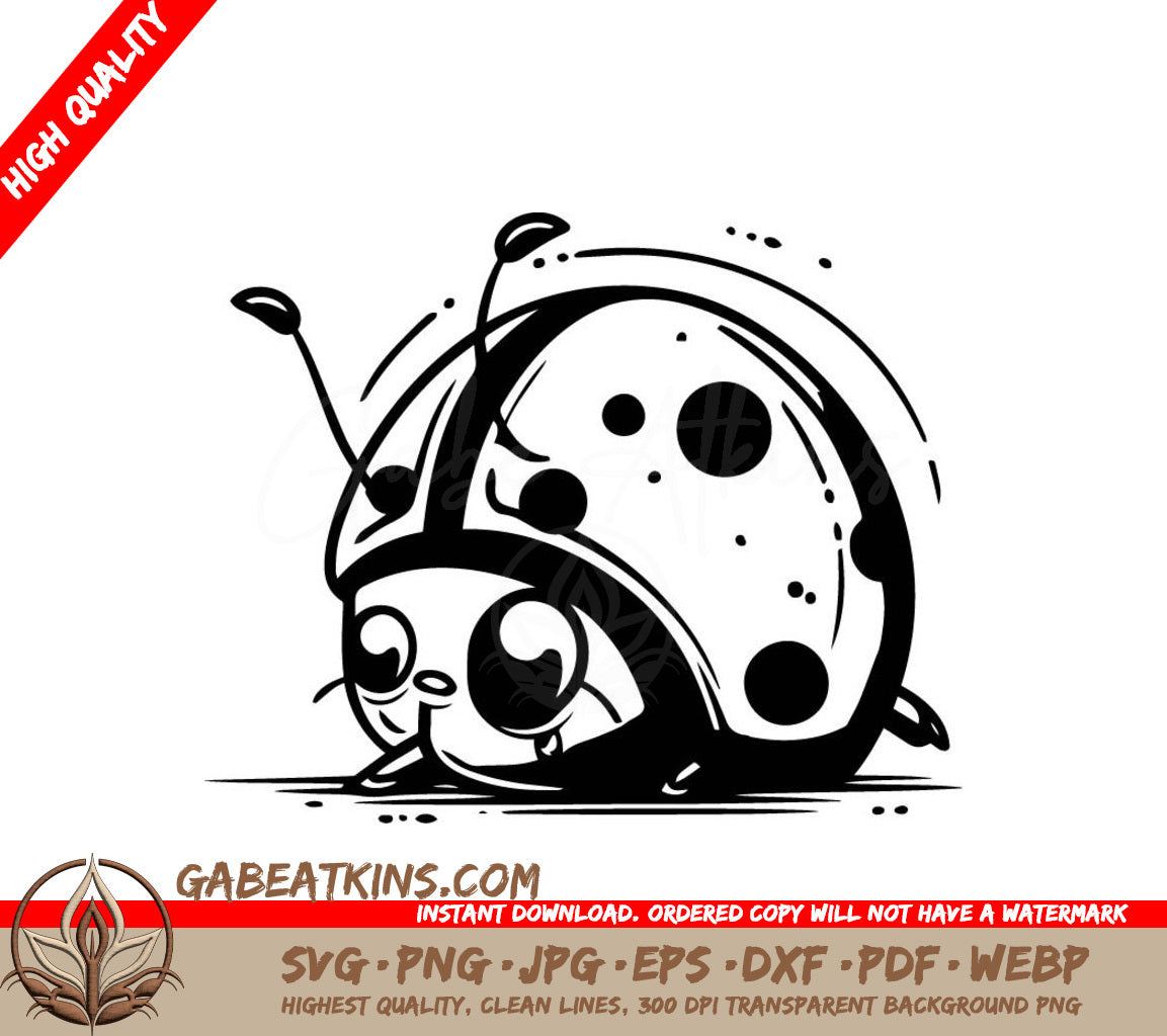  Ladybug SVG - Cute Cartoon Vector Illustration SVG
