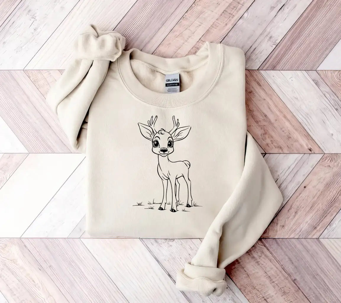 Cute Deer In Field