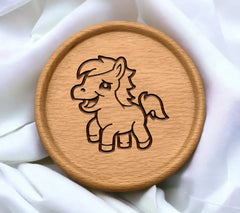 Cute Horse Cartoon Mascot Character Vector Illustration