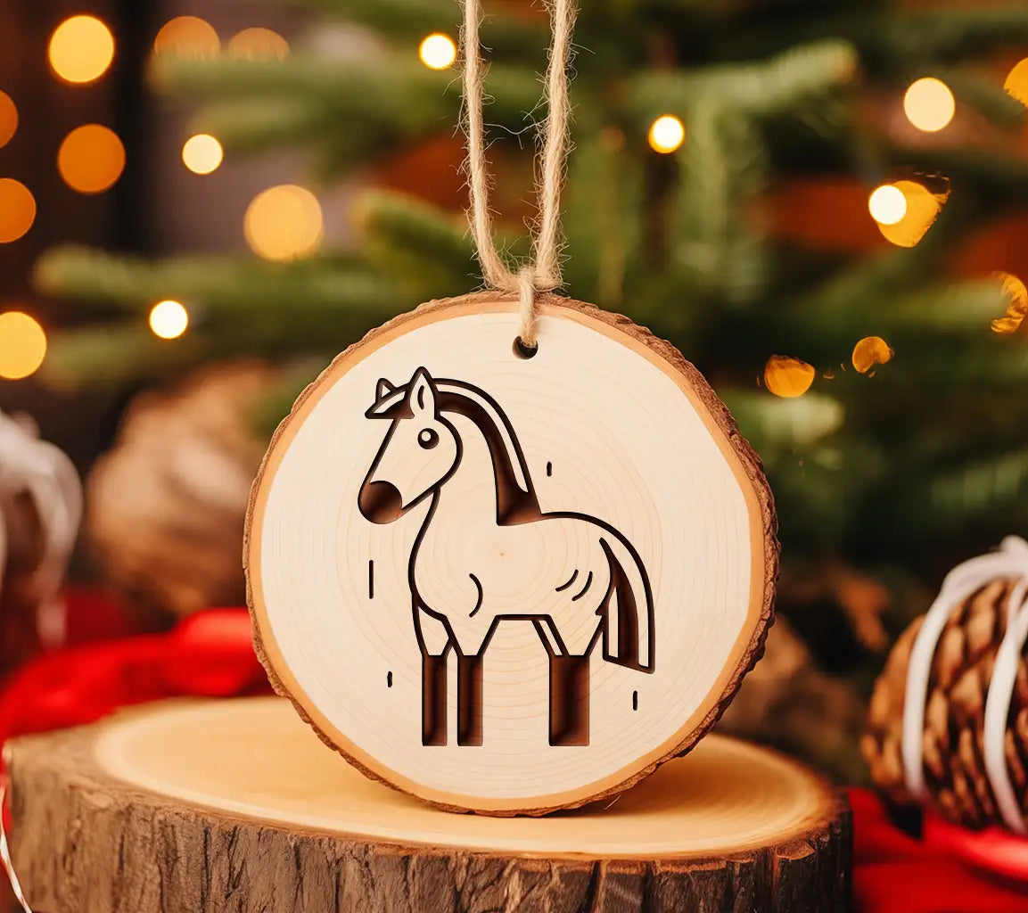 Cute Cartoon Horse Vector Illustration Isolated On A White Background