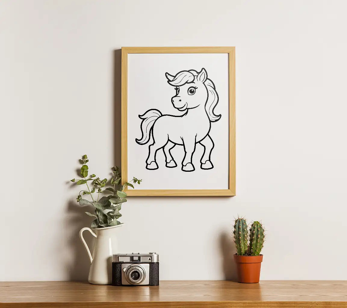 Cute Vector Illustration Centaur For Children Colouring Activity