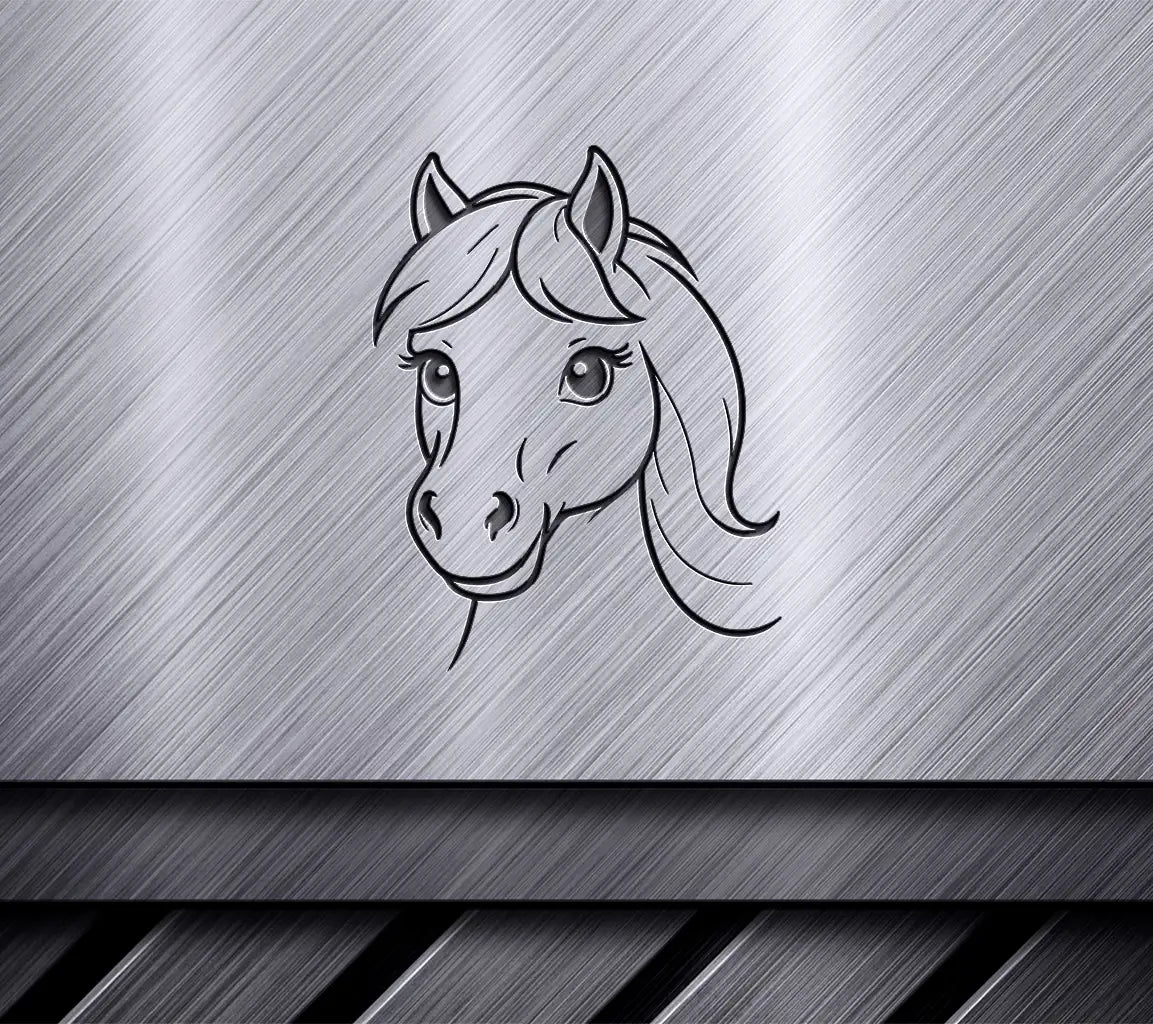 Cute Vector Illustration Horse Drawing Colouring Activity