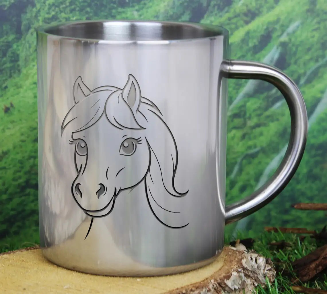 Cute Vector Illustration Horse Drawing Colouring Activity