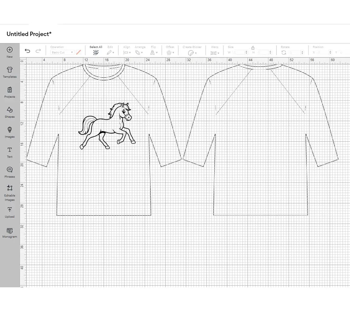 Cute Vector Illustration Horse Drawing For Toddlers Book