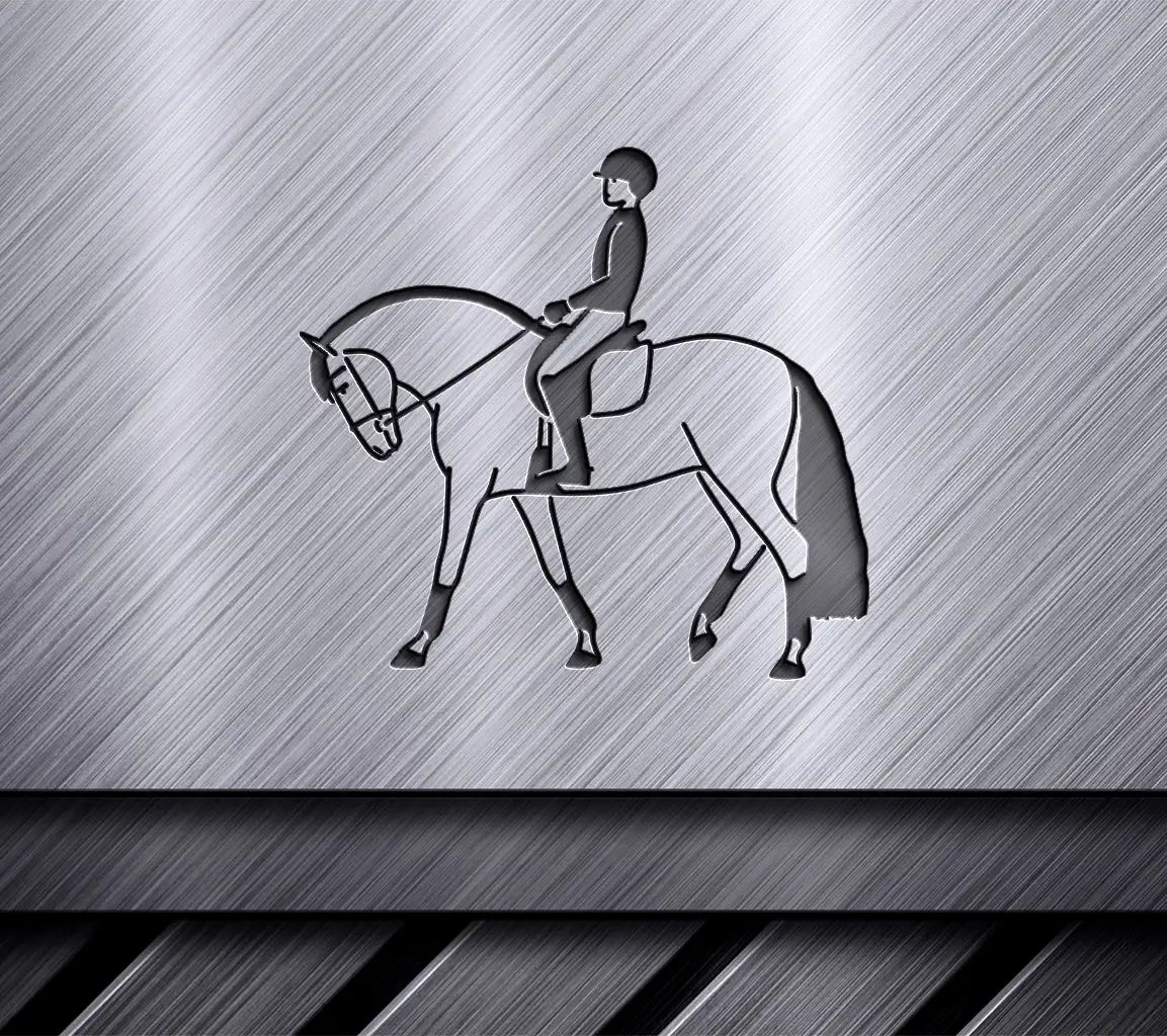 Cute Vector Print In Equestrian Sport Style