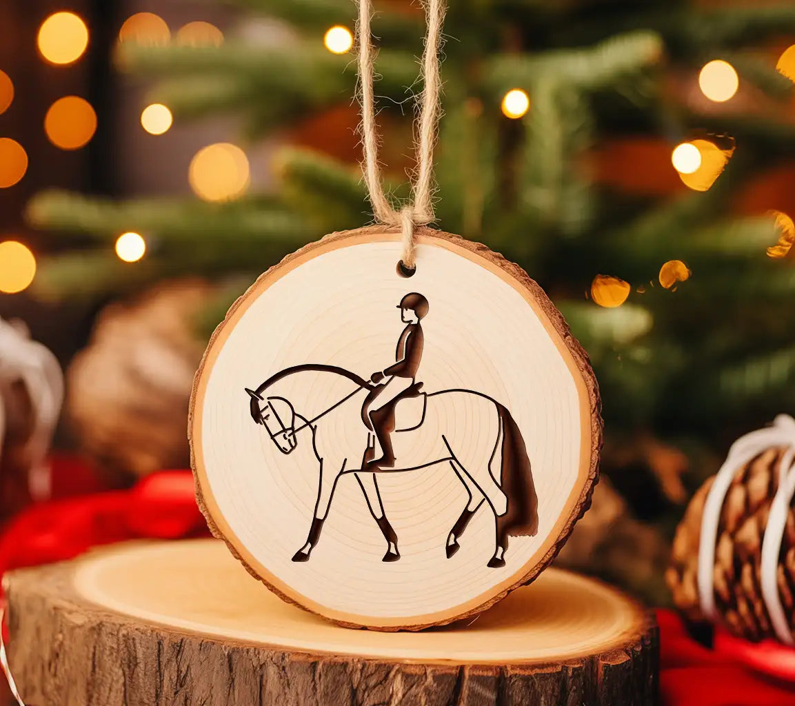 Cute Vector Print In Equestrian Sport Style