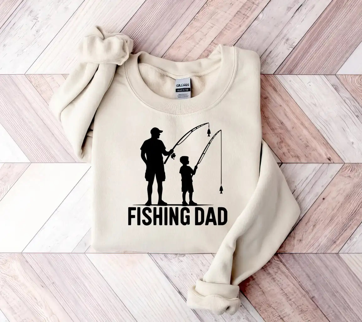 Dad And Son Fishing
