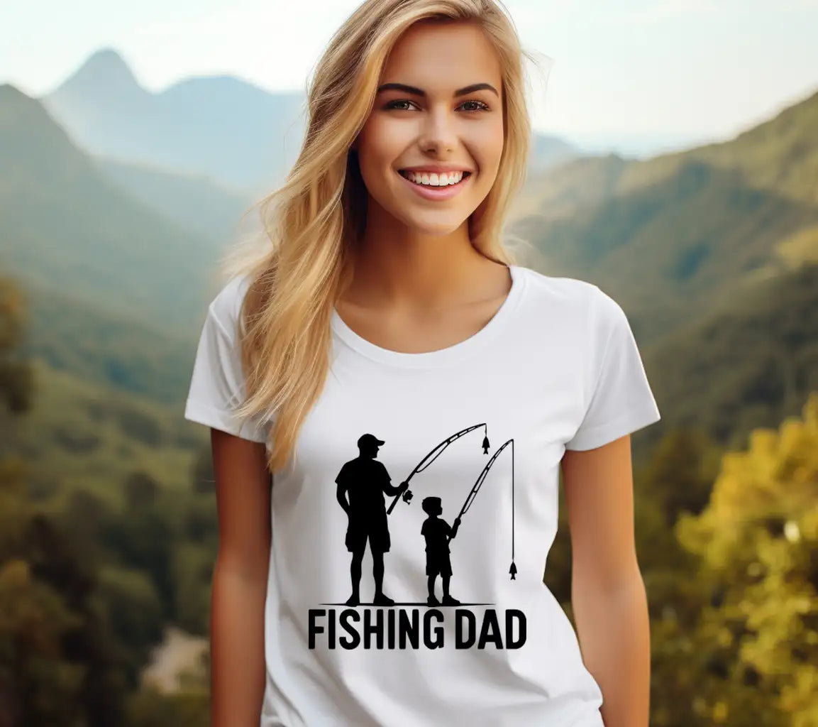 Dad And Son Fishing