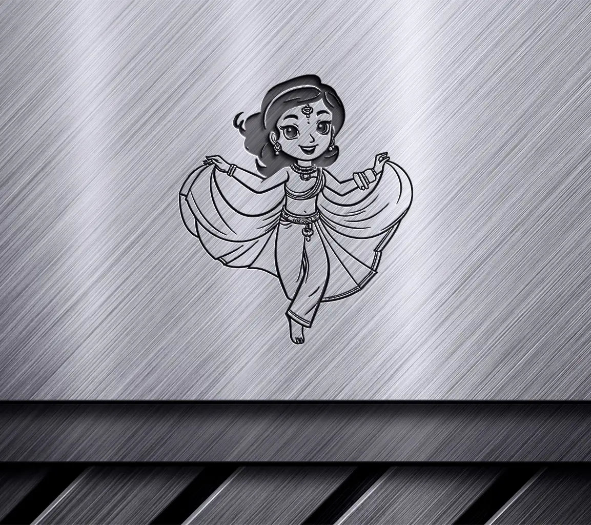  Dancing Woman SVG - Vector Coloring Page SVG