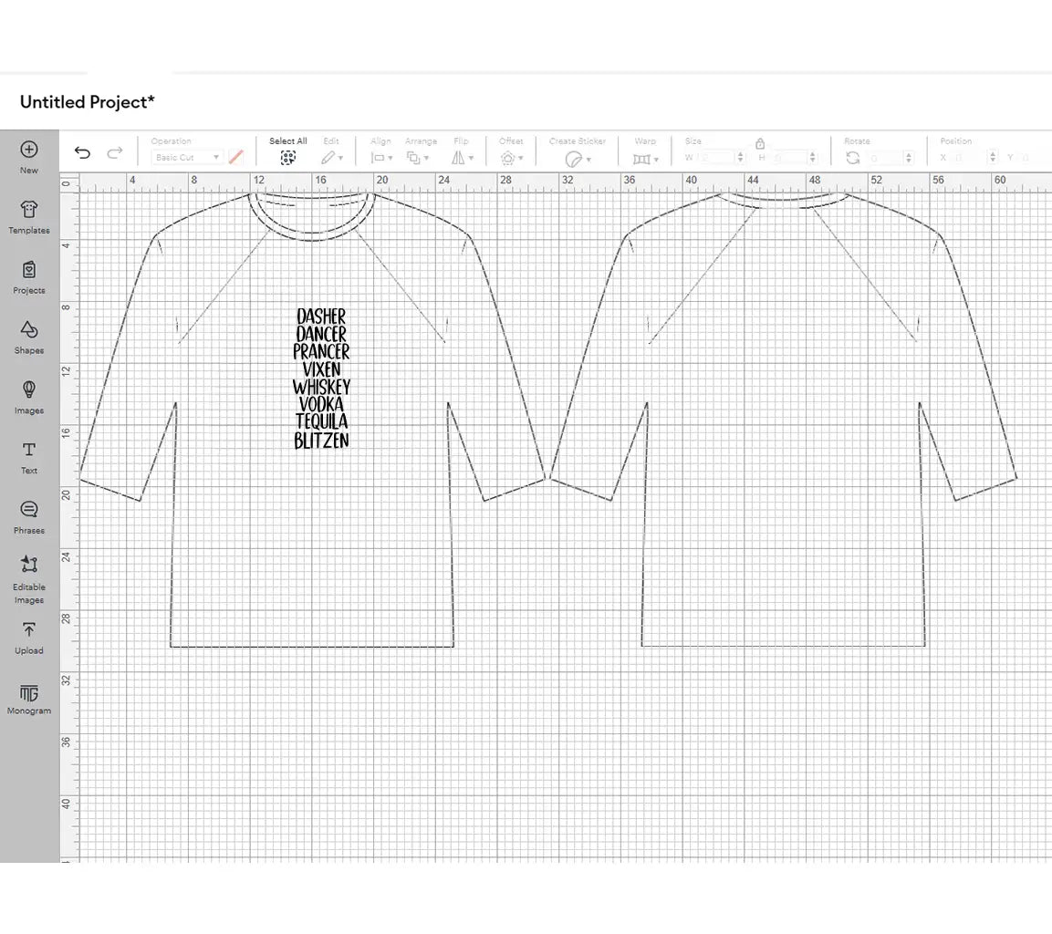 Dasher Dancer Prancer Vixen Whiskey Vodka Tequila Blitzen Svg
