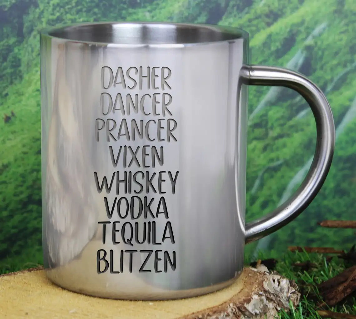 Dasher Dancer Prancer Vixen Whiskey Vodka Tequila Blitzen Svg