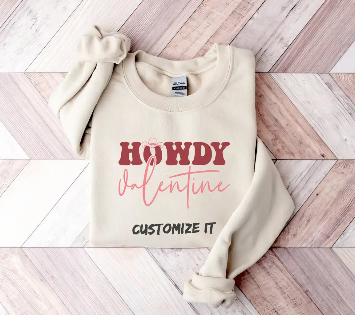 Howdy Valentine Cowboy Hat SVG Design SVG