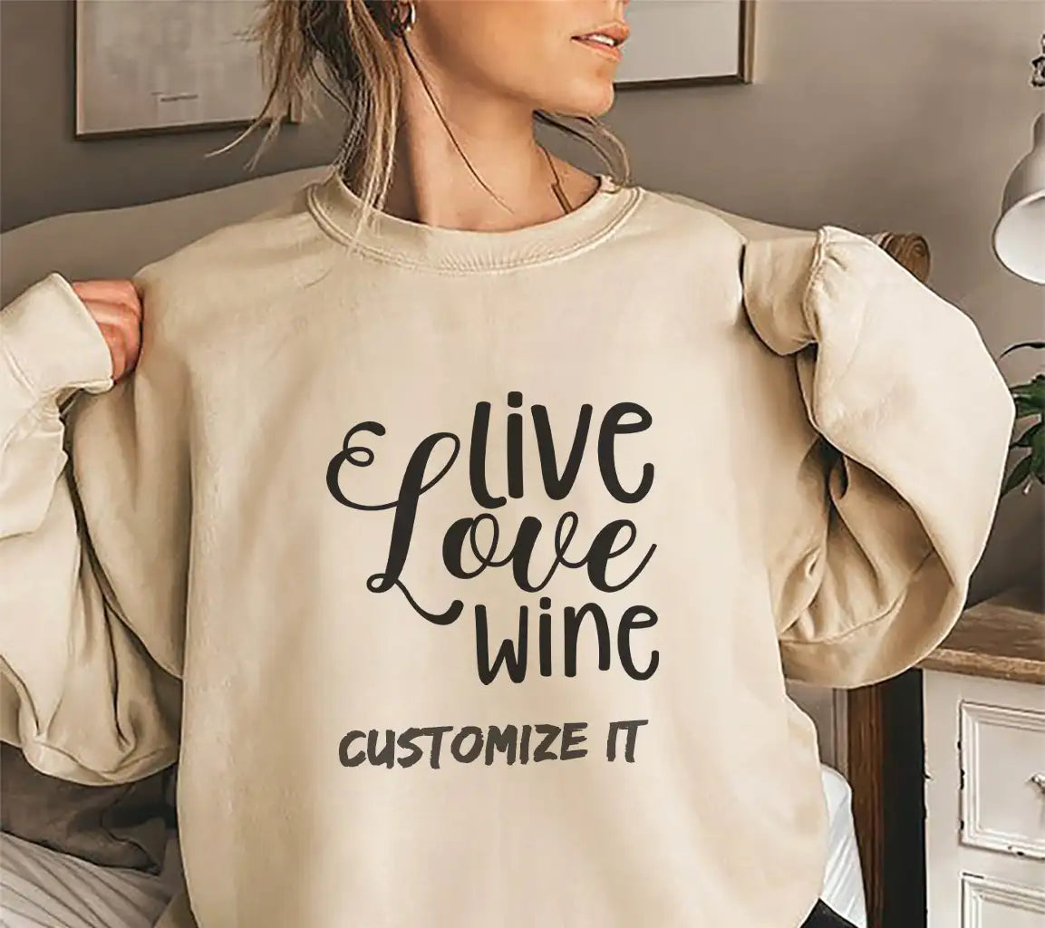 Live Love Wine SVG -  Sign Design SVG