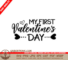 My First Valentines Day SVG -  Sign Design SVG