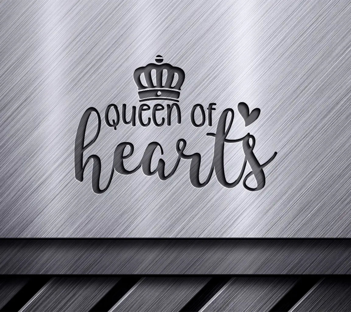 Queen of Hearts Crown SVG Logo - Royal Heart Design SVG