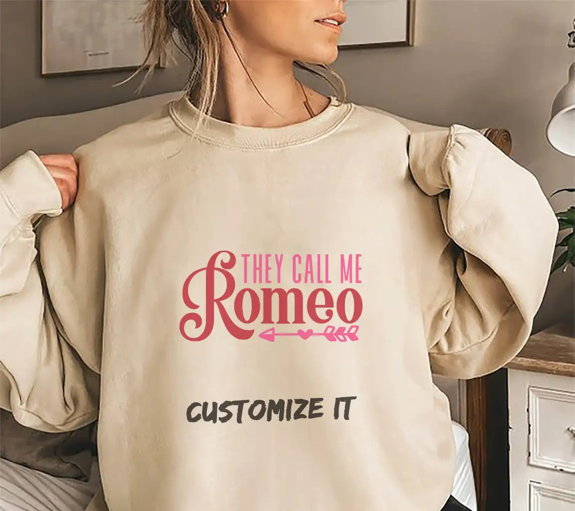They Call Me Romeo SVG - Funny Quote Design SVG
