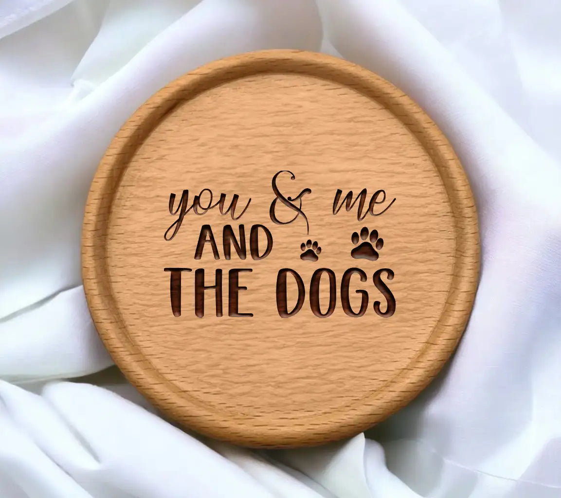 You & Me & The Dogs SVG Design -  Personalized Pet Sign SVG