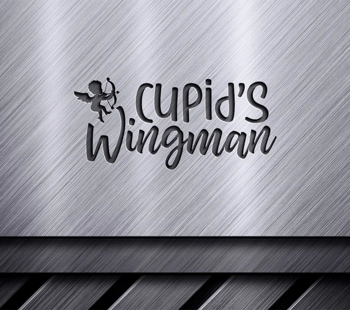 Cupids Wingman SVG T-Shirt Design with Arrow-Holding Cupid SVG