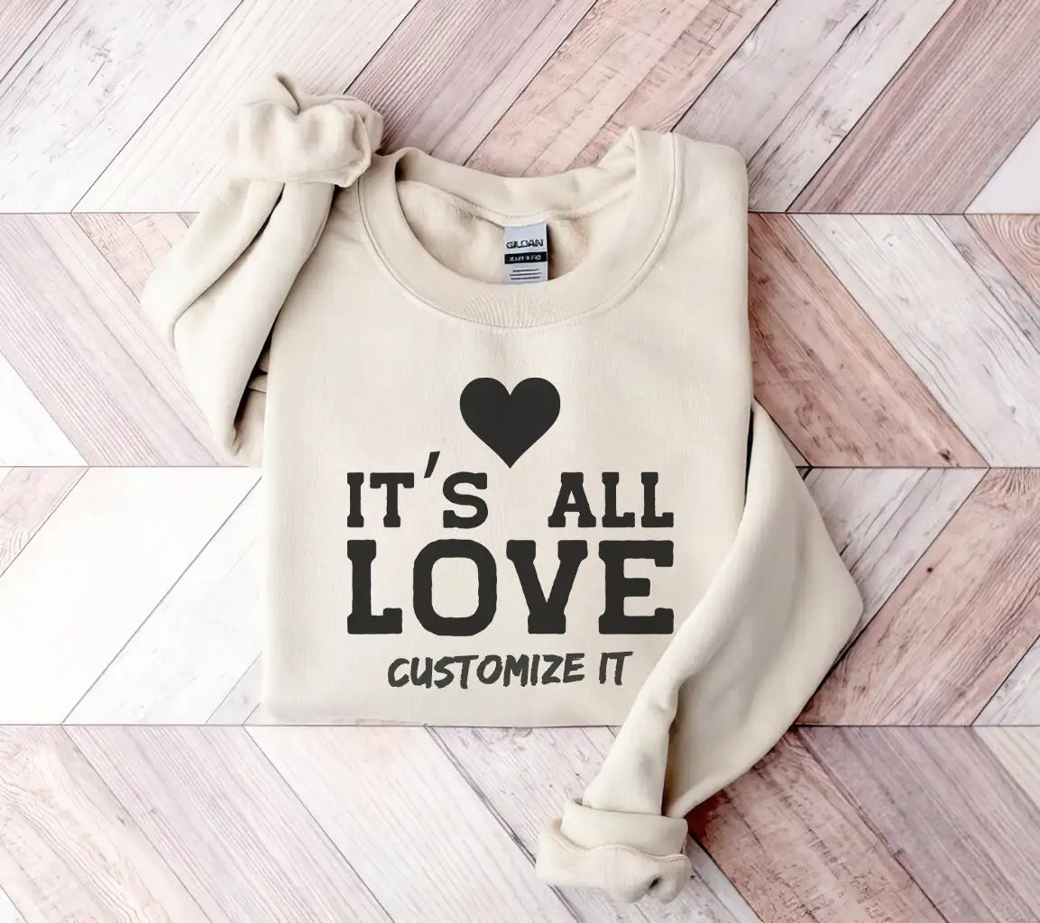 Its All Love -  SVG T-Shirt Design SVG