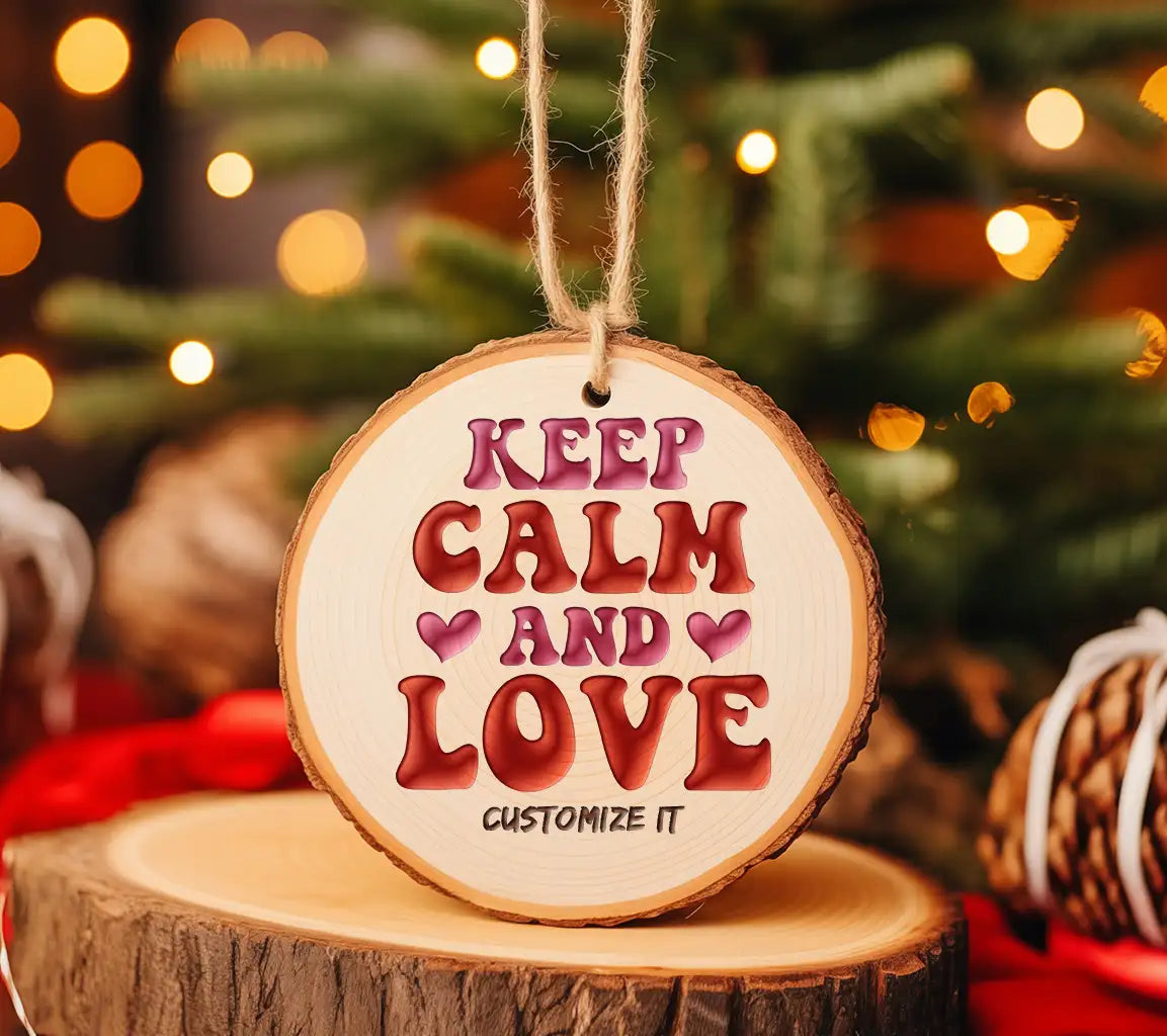 Keep Calm And Love - Red & Pink SVG Design for T-Shirts SVG