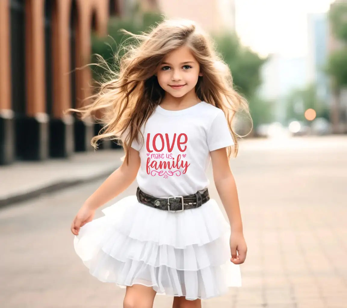 Love Makes Us Family SVG Design - T-Shirt & Family Decor SVG