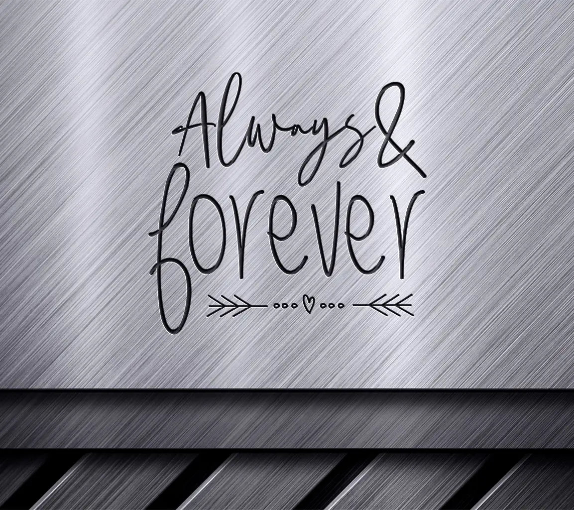 Pink & Red Always & Forever SVG Design SVG
